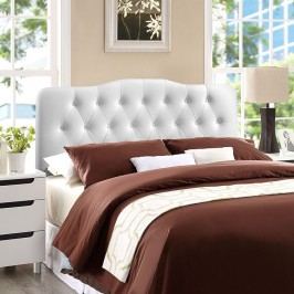 Annabel King Vinyl Headboard in White