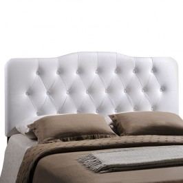 Annabel Queen Vinyl Headboard in White