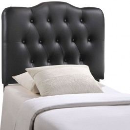 Annabel Twin Vinyl Headboard in Black