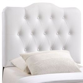 Annabel Twin Vinyl Headboard in White
