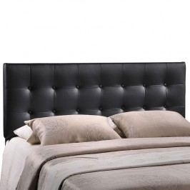 Emily Queen Vinyl Headboard in Black