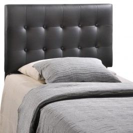 Emily Twin Vinyl Headboard in Black