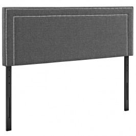 Jessamine Queen Fabric Headboard in Gray