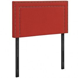 Jessamine Twin Fabric Headboard in Atomic Red