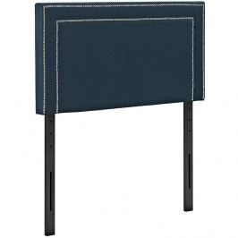 Jessamine Twin Fabric Headboard in Azure