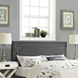 Josie King Fabric Headboard in Gray
