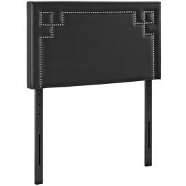 Josie Twin Vinyl Headboard in Black