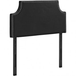 Laura Twin Vinyl Headboard in Black