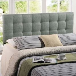 Lily Queen Fabric Headboard in Gray