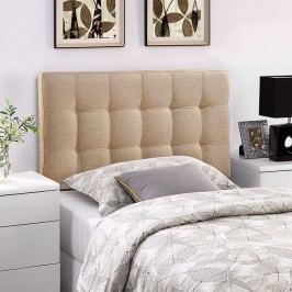 Lily Twin Fabric Headboard in Beige