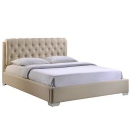 Amelia Full Fabric Bed in Beige