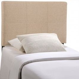 Oliver Twin Fabric Headboard in Beige