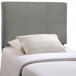 Oliver Twin Fabric Headboard in Gray