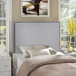 Region Twin Nailhead Upholstered Headboard in Sky Gray