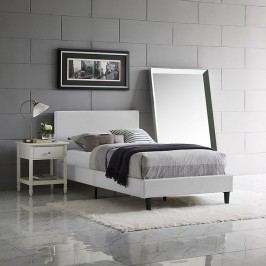 Anya Twin Vinyl Bed in White