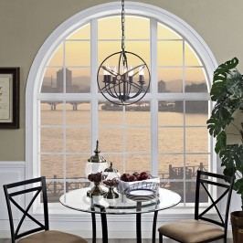 Atom Chandelier in Brown