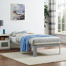 Corinne Twin Bed Frame in Gray