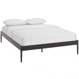 Elsie Queen Stainless Steel Bed Frame in Brown