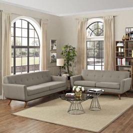 Engage Loveseat and Sofa Set of 2 in Granite