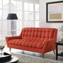 Response Fabric Loveseat in Atomic Red