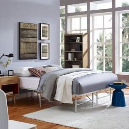 Horizon Queen Stainless Steel Bed Frame in Gray