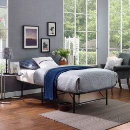 Horizon Twin Stainless Steel Bed Frame in Brown