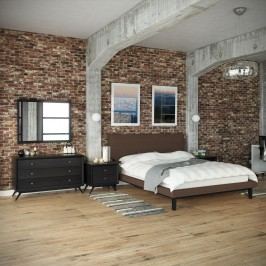 Bethany 5 Piece Queen Bedroom Set in Black Brown