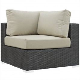 Sojourn Outdoor Patio Sunbrella?? Corner in Canvas Antique Beige