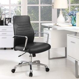 Depict Mid Back Aluminum Office Chair in Black