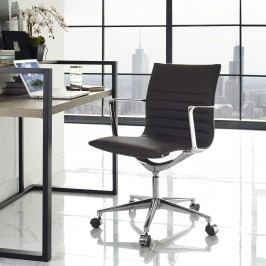 Vi Mid Back Fabric Office Chair in Brown