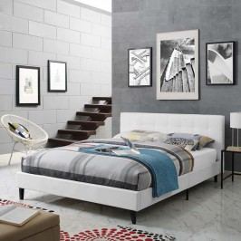 Linnea Full Faux Leather Bed in White