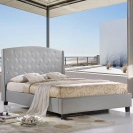 Lydia Queen Bed in Sky Gray