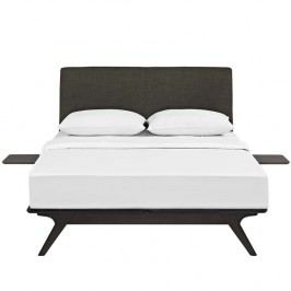 Tracy 3 Piece Queen Bedroom Set in Cappuccino Brown