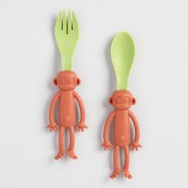 Monkey Bites Kids' Spork and Spoon Set by World Market