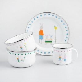 Enamel Bunny Family Dinnerware Collection by World Market