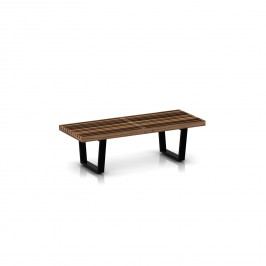 Nelson Platform Bench - Walnut